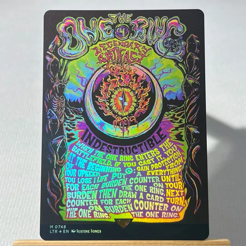 TCG Proxy Cards Deck Borad Games הולוגרמה בודדת לוטוס שחור Power9 Dual Landes The One Ring — image 14
