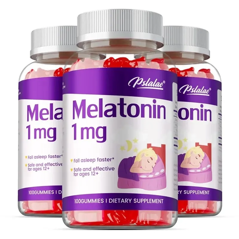 Melatonin gumicukor 1 mg - Gyermekek elalvását segítő szerek enyhítik a stresszt, javítják az álmatlanságot, javítják az alvás minőségét és mélyebb alvást — image 9