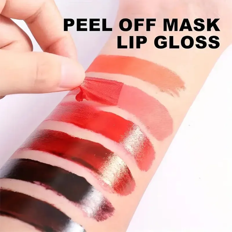 Matte Lip Gloss Color 6-Flavor Set - Λείο μεταξένιο μακράς διαρκείας ανθεκτικό στους λεκέδες από κύπελλο. Κόκκινο καφέ ροζ παλέτα χρωμάτων για καθημερινή — image 3