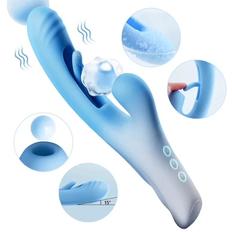 Luxurious Field Tapping Flapping Vagina Vibrator for Women Sucker Rabbit Sucking Vibrator Female Masturbator Sex Toys for Woman