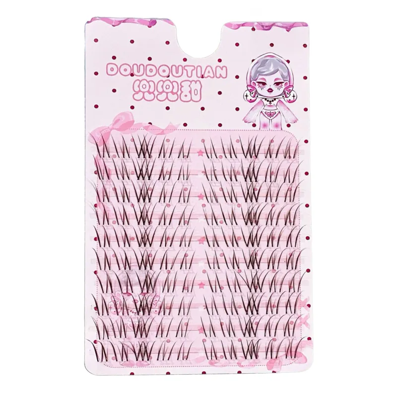 3/10 Rows Sweet Brown False Eyelashes Natural Whispy Fluffy Air Manga Korean Style Fake Eyelash Extensions Perfect Eye Makeup