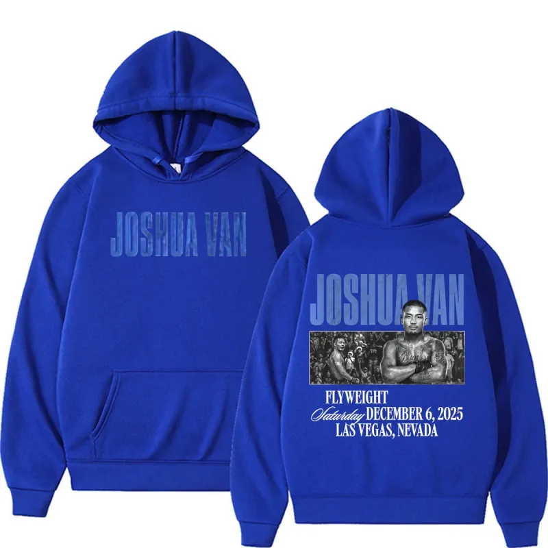 Joshua Van The Fearless Fan Geschenke Hoodies Herrenbekleidung Gewalt Ästhetisches Sweatshirt Lässiger Bodywarmer Fleece Hoodie Pullover