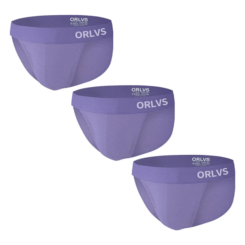 1PCS Men's Modal Ultra-Thin Barely-There Briefs U Convex Pouch Bright Solid Color Elastic Waistband Breathable Daily Underwear