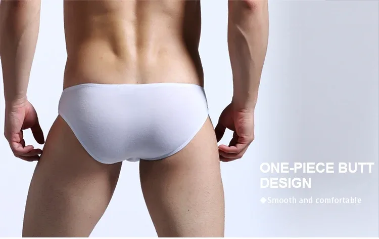 Intimo da uomo, pantaloni a triangolo piccolo da uomo, U convesso, mutande laterali strette e modali sottili elasticizzate sexy a vita bassa — image 14