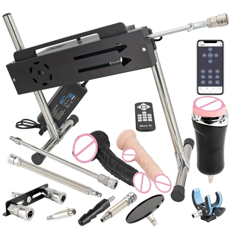 Νέα εφαρμογή Sex Machine & Wired & Wireless Control Turbo Gear Powerful Machine Love with Dildo for Adults Masturbation