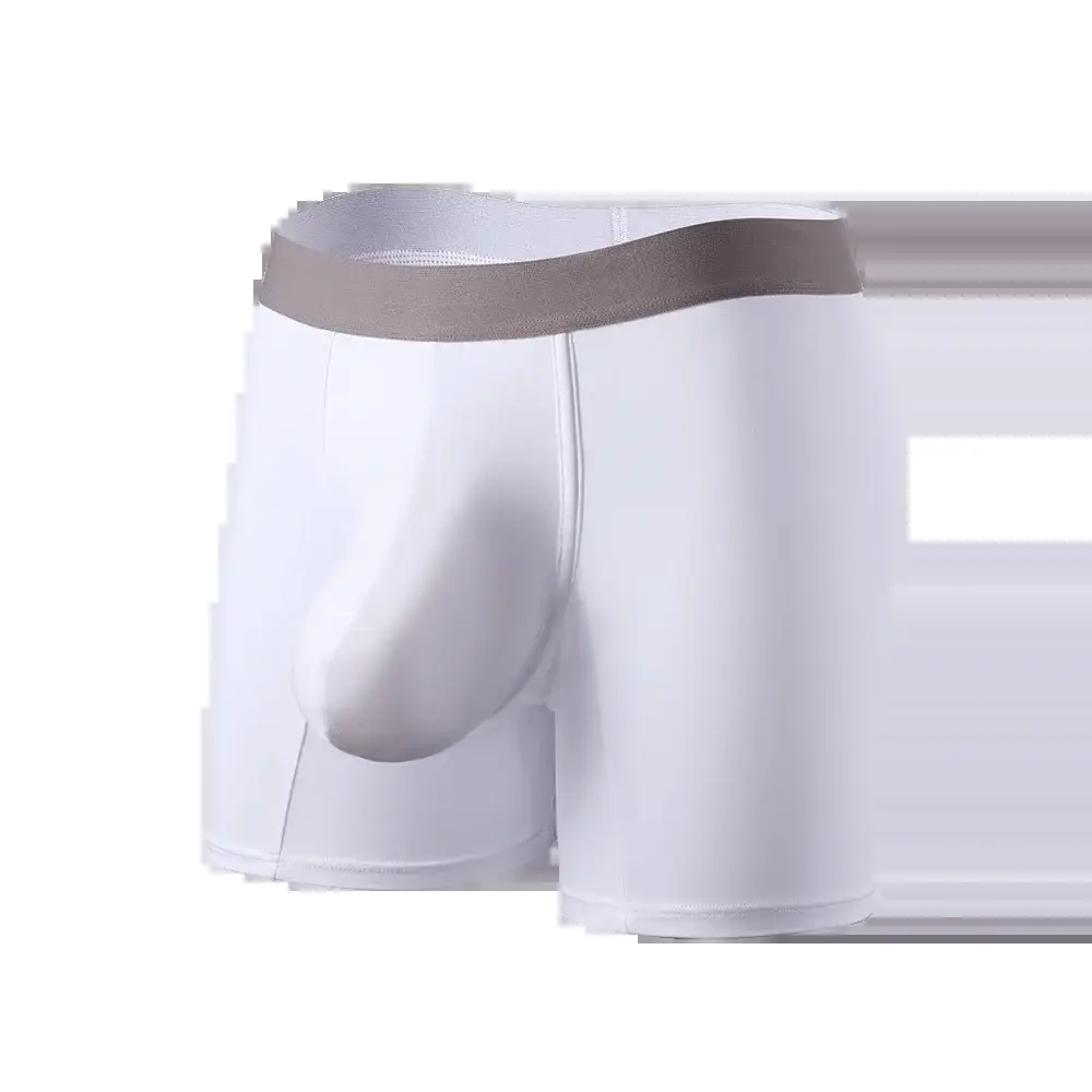 Large bag flat corner pants, long men's underwear sports shorts