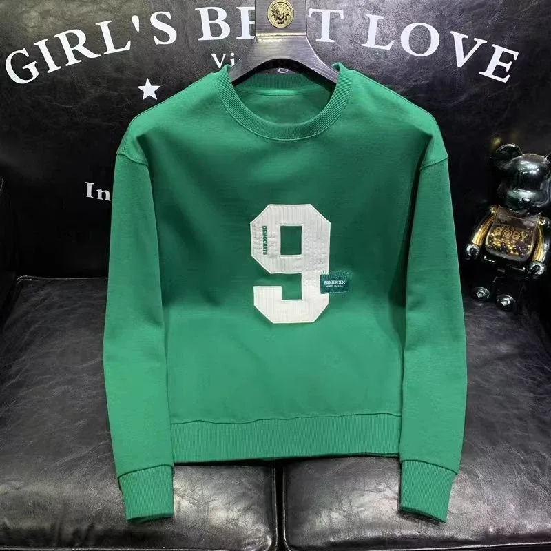 Lente Herfst heren trendy eenvoudig casual all match sweatshirt Y2K streetwear ronde hals truien met lange mouwen mannelijke losse hoodies