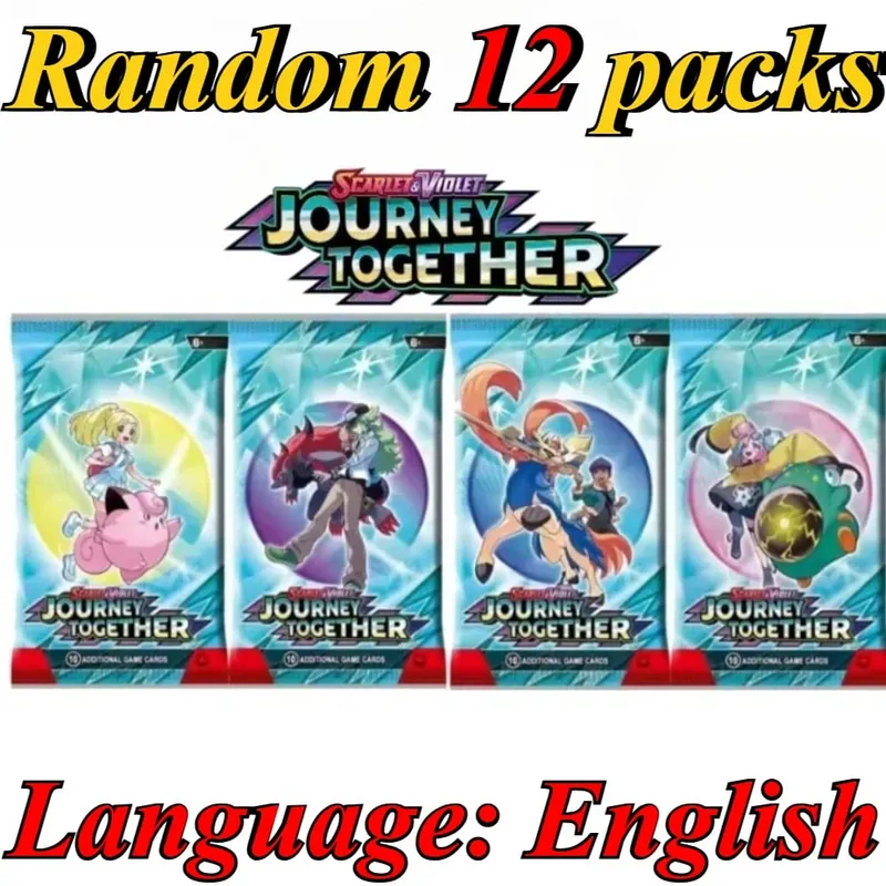 10 πακέτα καρτών Pokémon Bright Stars 151 Prismatic Evolutions PALDEAN FATES English Reinforcement Battle Δώρο κάρτα συναλλαγής