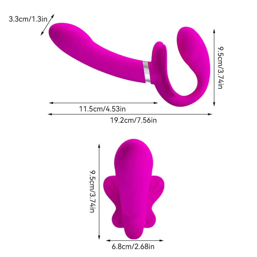 Double Penetration Strap-on Dildo Vibrators for Women Double-heads Vibrating Penis Lesbian Erotic Toys Sex Toys for Couples