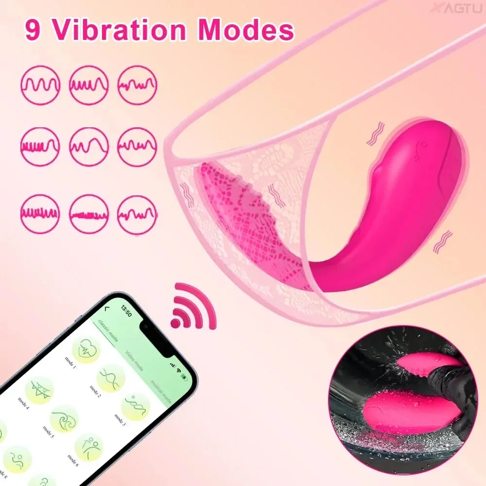 APP Control Vibrating Love Egg for Women Wearable Panties Vibrator Vagina Clitoris Stimulator Interaction Sex Toy for Couples — image 3
