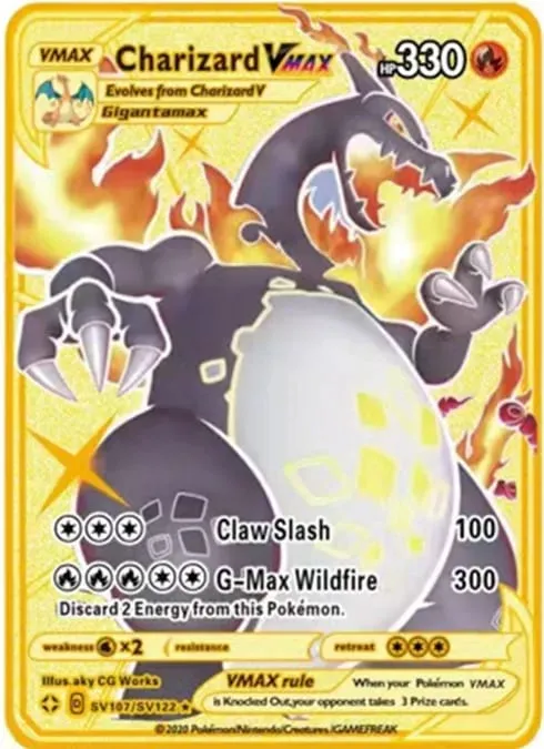 Αγγλική έκδοση Pokemon Metal Card Anime Figure Pikachu Charizard Mewtwo Battle Trading Game Collection Cards Model Toy Gifts — image 16