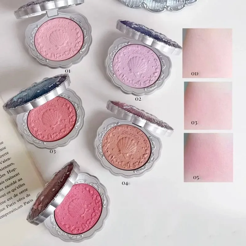Flowerknows Shell's Jewel Σετ δώρου Μακιγιάζ Eye Blush Lip Glaze Setting Powder Correcting Primer For Women Full Kit