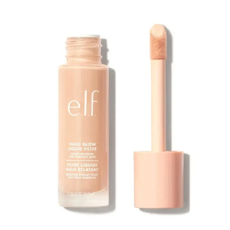 ELF Fashion Makeup Cosmetics Liquid Foundation Concealer וליפ גלוס מבהיר עם אורות מהבהבים Lip Oil Glossy Finish