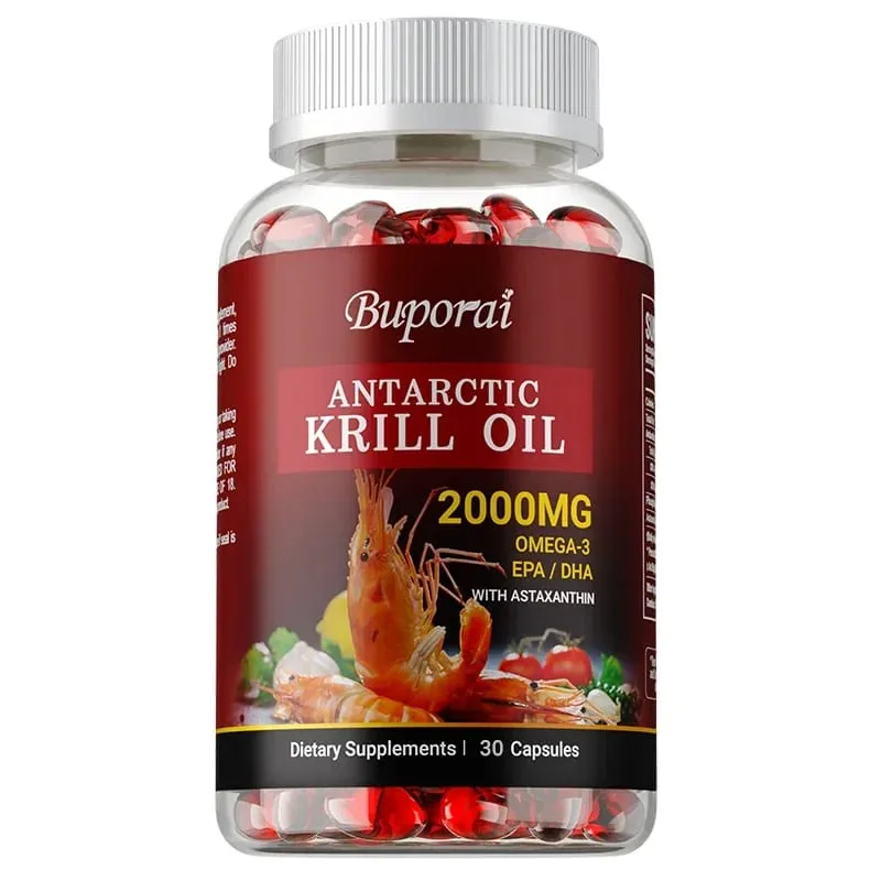 Antarctic Krill Oil 2000MG - Contains Astaxanthin Promotes Brain and Heart Health Antioxidant Metabolism and Boosts Immunity — image 8