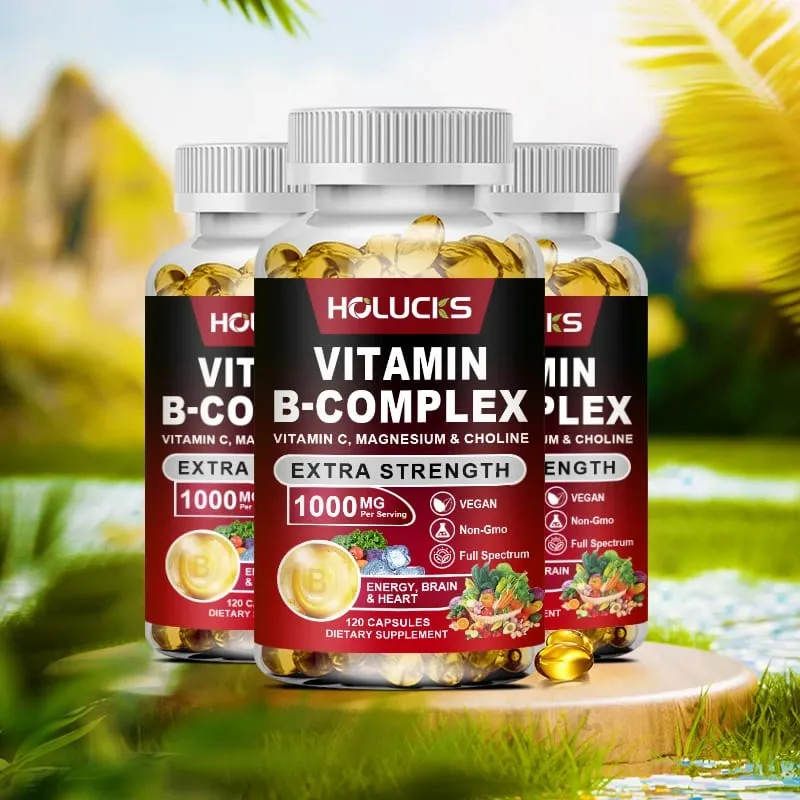 Yimiduk Premium Vitamin B Complex Capsules with Biotin & Folate Support Promotes Healthy Hair Skin & Hormone Balance Non-GMO — image 6