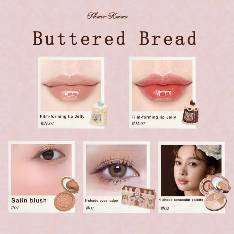 New Arrive Flower Knows The Sweetie Bear Collection Mini Setting Powder Cookie άρωμα και Dual Ended Brow Gel and Pencil — image 12