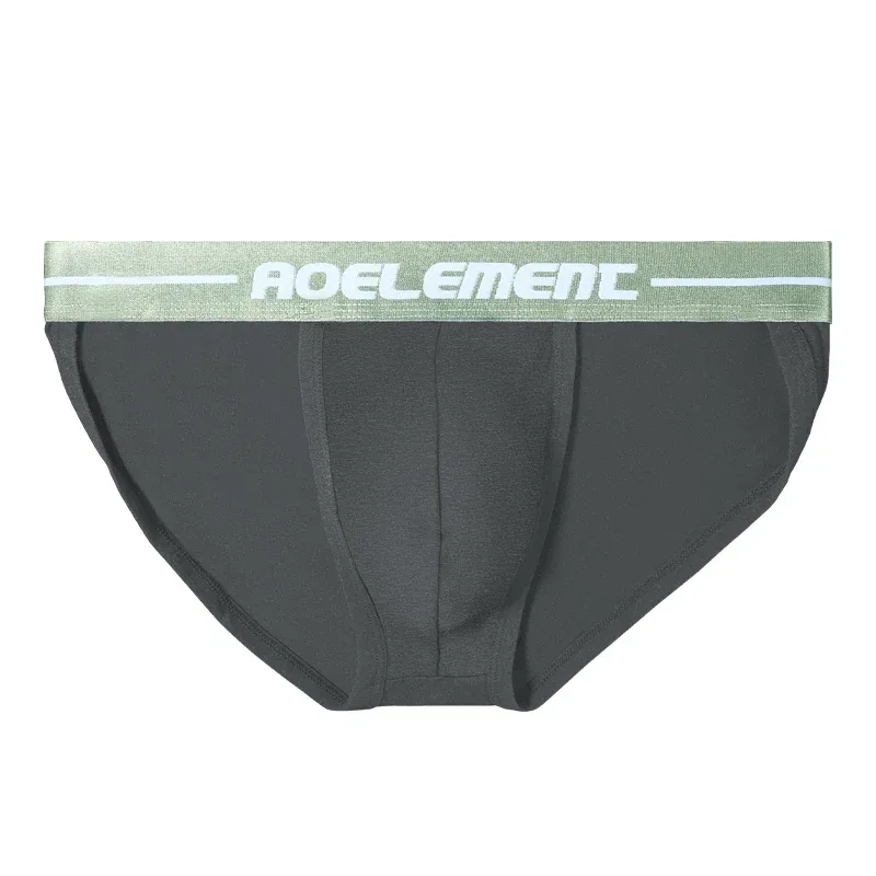 Low waist sexy modal panties men u convex tight high fork T pants sports briefs thong summer thin shorts — image 2