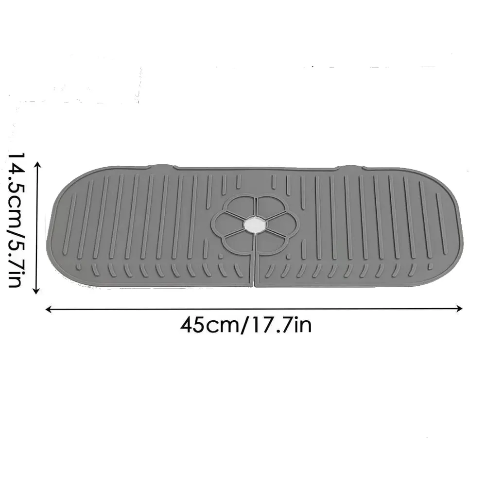 Βρύση κουζίνας Splash Pad σιλικόνης νεροχύτης Baucet Splash Guard Mat σφουγγάρι πάγκου αποστράγγισης Πάγκος προστασίας για συσκευές μπάνιου κουζίνας