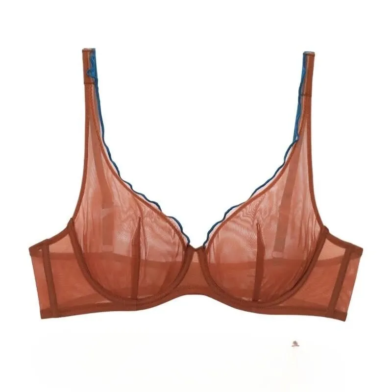 Womens Non Padded Lingerie Set Push Up Bra Full Cup Lightweight Summer Push Up Bra for Women Ultra Thin Support Bra Best Seller — image 2