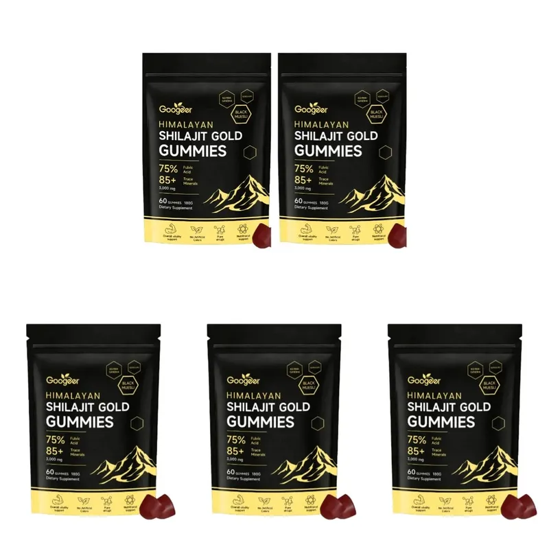 Η φόρμουλα Himalayan Shilajit Gold 60 Gummies Minerals υποστηρίζει την ενίσχυση της ενέργειας και τη ζωτικότητα του σώματος Φυσικό συμπλήρωμα διατροφής — image 11