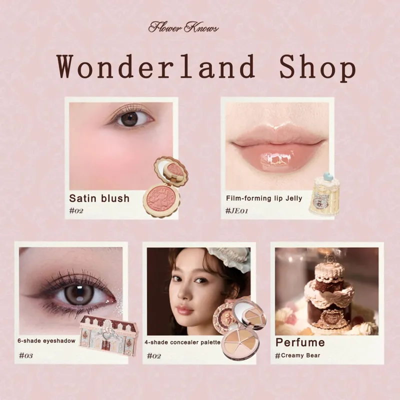 New Arrive Flower Knows The Sweetie Bear Collection Mini Setting Powder Cookie άρωμα και Dual Ended Brow Gel and Pencil — image 15
