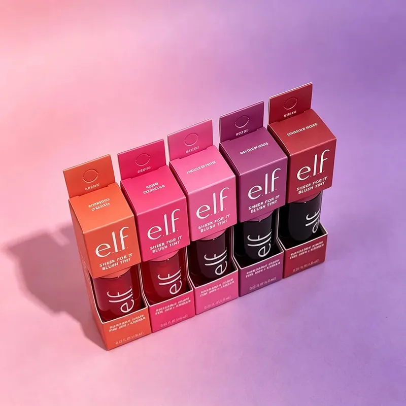 Elf New Sheer For It Blush Tint Dual-Use Liquid Blush Lip Gloss Sheer Tone Λεία υφή Ωραία λάμψη για καθημερινό μακιγιάζ για τα χείλη μάγουλο — image 4