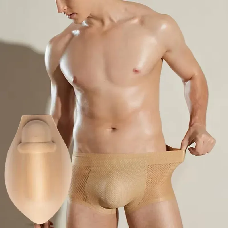 1/3pc Men'S Enhancement Underwear Pad Light-Proof Sponge Material 3D Convex Point Design Suitable Swim Trunks Other Occasions
