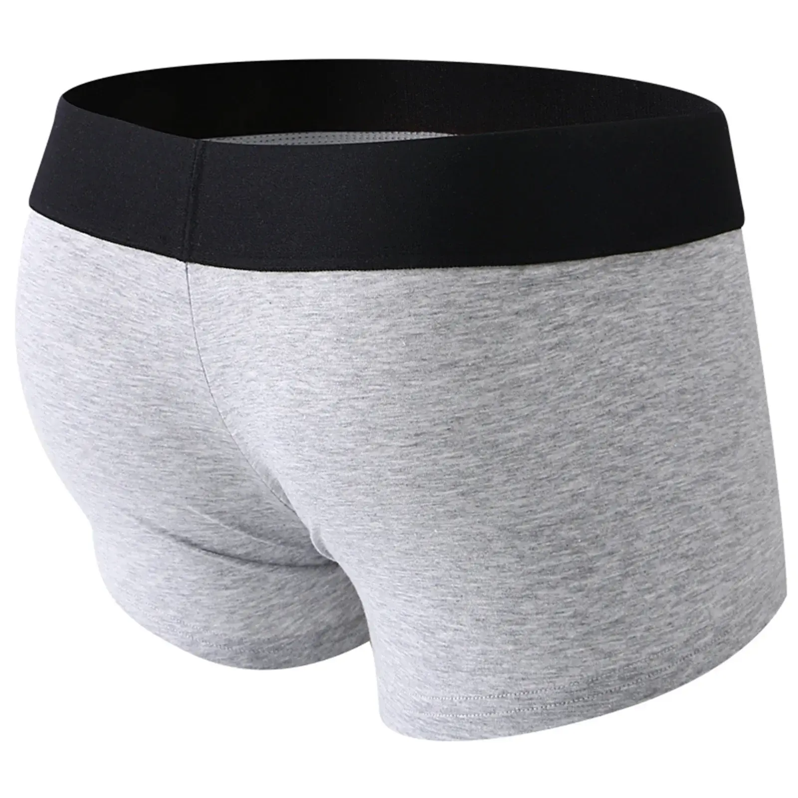Men's Boxers Front Hole Pouch Underwear Silicone Cockring Sexy Boxershorts Wide Waistband Cotton Underpants Hollow Out Lingerie — image 10
