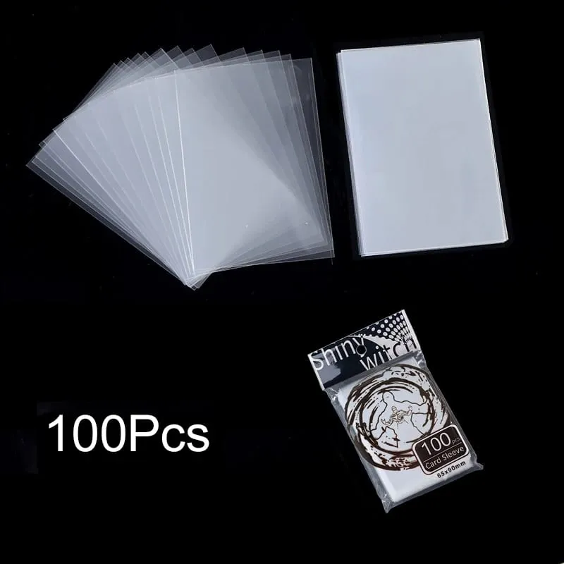 Bộ 100-500 Thẻ Tay Trong Suốt Trong Suốt Bảo Vệ Thẻ Giá Đỡ Cho Bảng Chơi Trò Chơi ID Giao Dịch Thư Mục Ảnh túi — image 12
