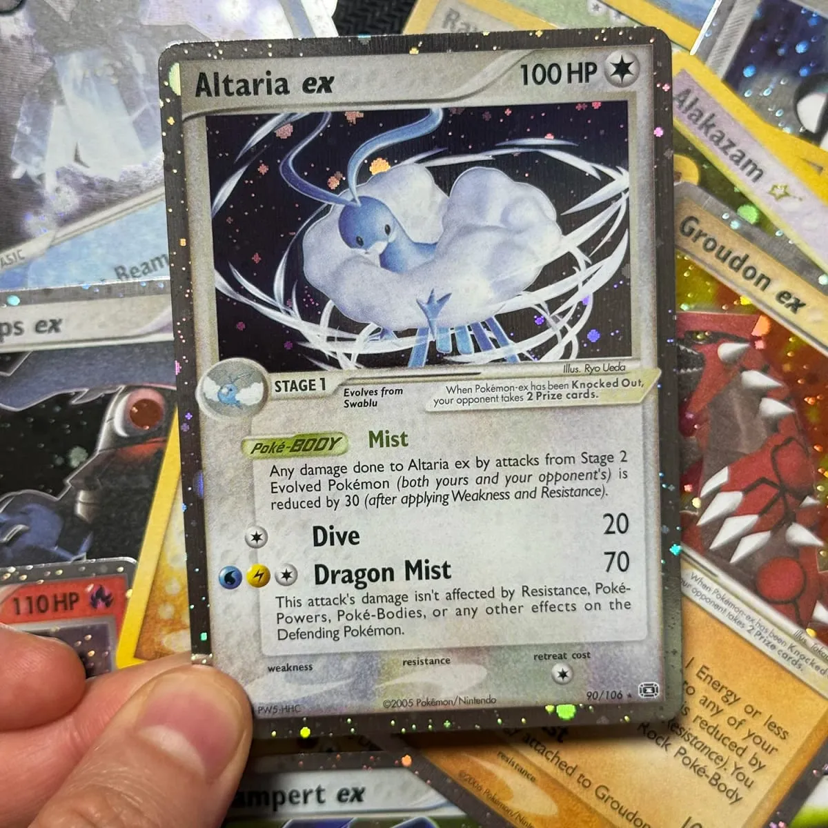 Κάρτες μεσολάβησης Ολογραφικά Emerald Cacturne Rayquaza Hidden Legends Kyogre Crystal Guardians Alakazam Star Flareon Metagross — image 5