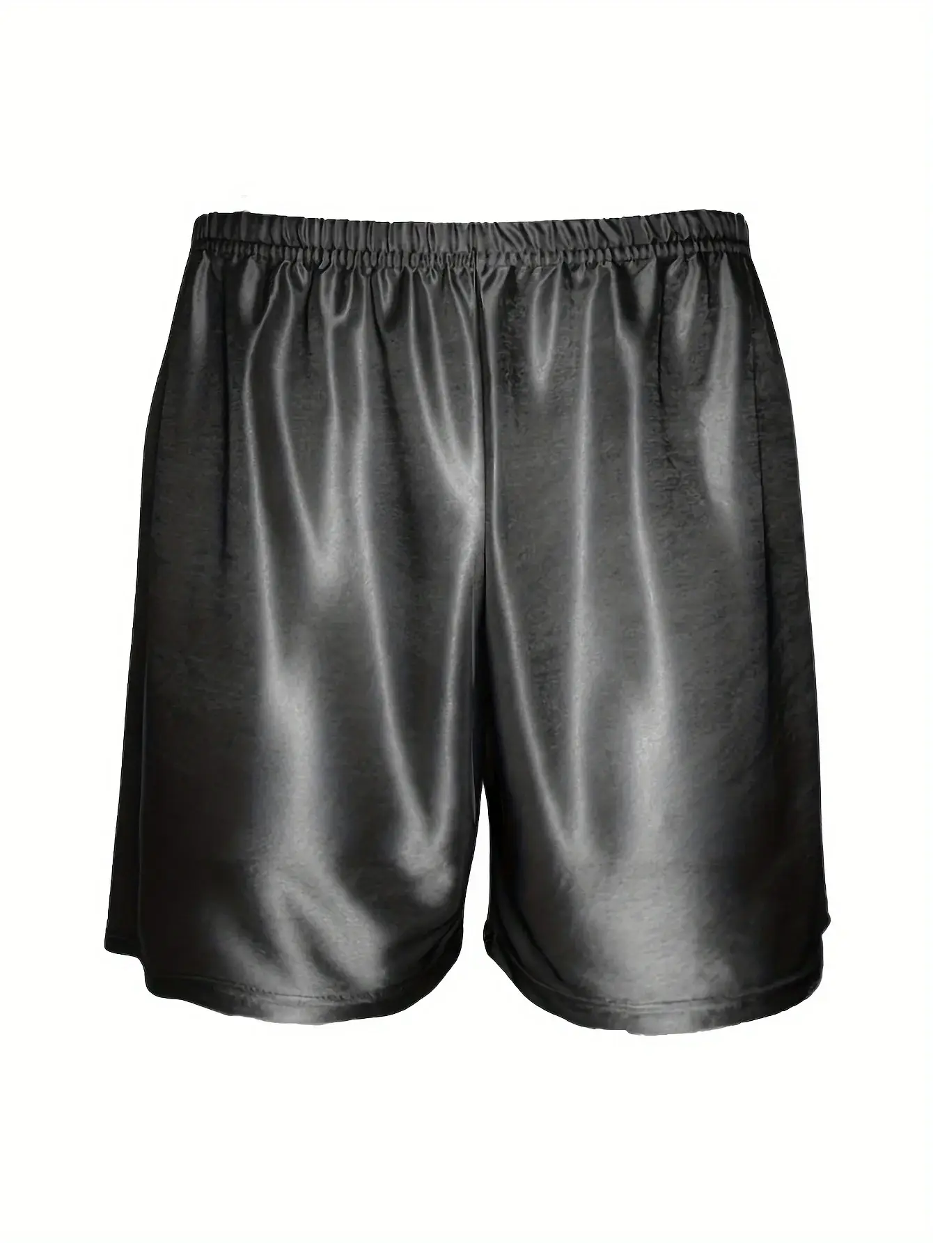 1pc Men's Satin Ice Silk Shorts Lightweight Smooth Comfortable Breathable Sweat-Wicking Casual Lounge Sleep Men Underwear Shorts