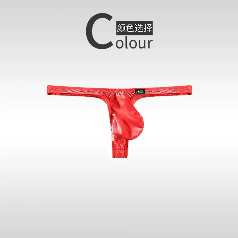 UniqueShiny Underwear men's thongs fully transparent T-pants ultra-thin ice silk men's fun low waisted slim fitting T-pants A747 — image 15