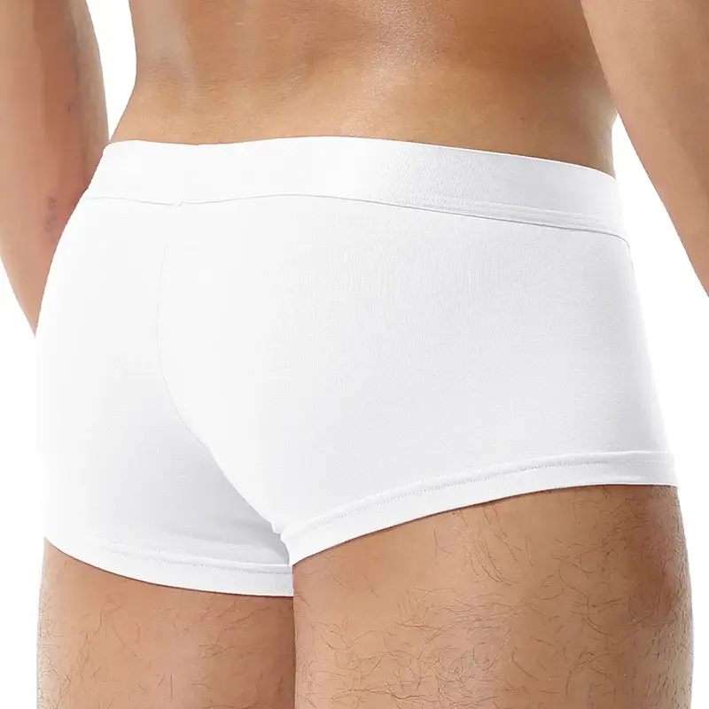 1Pcs Open Front Underwear Men Ice Silk Sexy Men's Boxer Shorts Panties Breathable Pouch Bulge Underpants Male — image 8