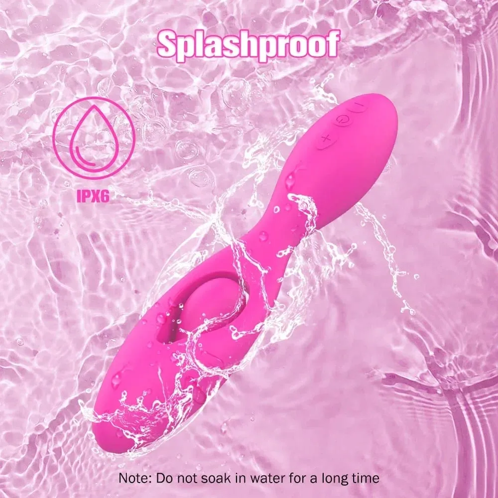 Liquid Silicone Vibrator Powerful Dual 10 Vibration G-Spot Female Dildo Vagina Clitoris Couple Bendable Wearable Couple Sex Toys — image 3
