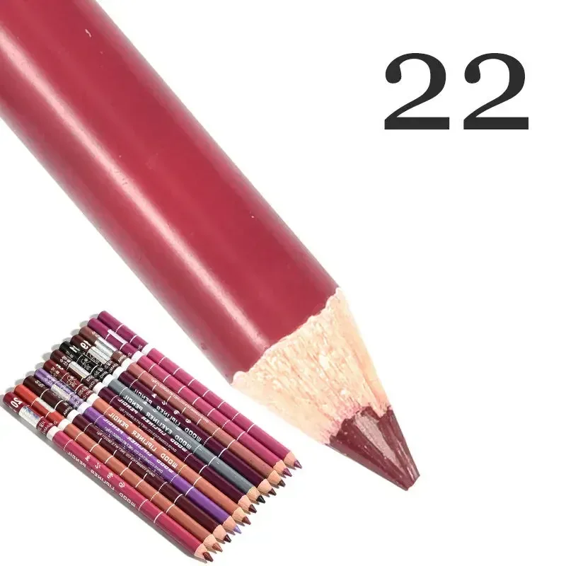 28Color Antifouling Lip Liner Professional Lipstick Pen Precise Waterproof Lip Outline Pencil Lip Makeup Lasting Eyeliner Creamy