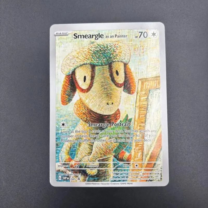DIY Collection Cards 2023 SVP EN VAN GOGH /GREY FELT HAT Self Made Single Card Classic Game Anime Cards Gift Toy