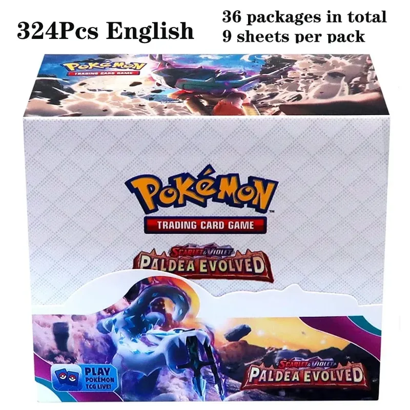 324Pcs Pokemon TCG: Sword & Shield Tempest Bonds Booster Box Trading Card Game Pokemon Kids Toys Επιτραπέζιο παιχνίδι — image 10