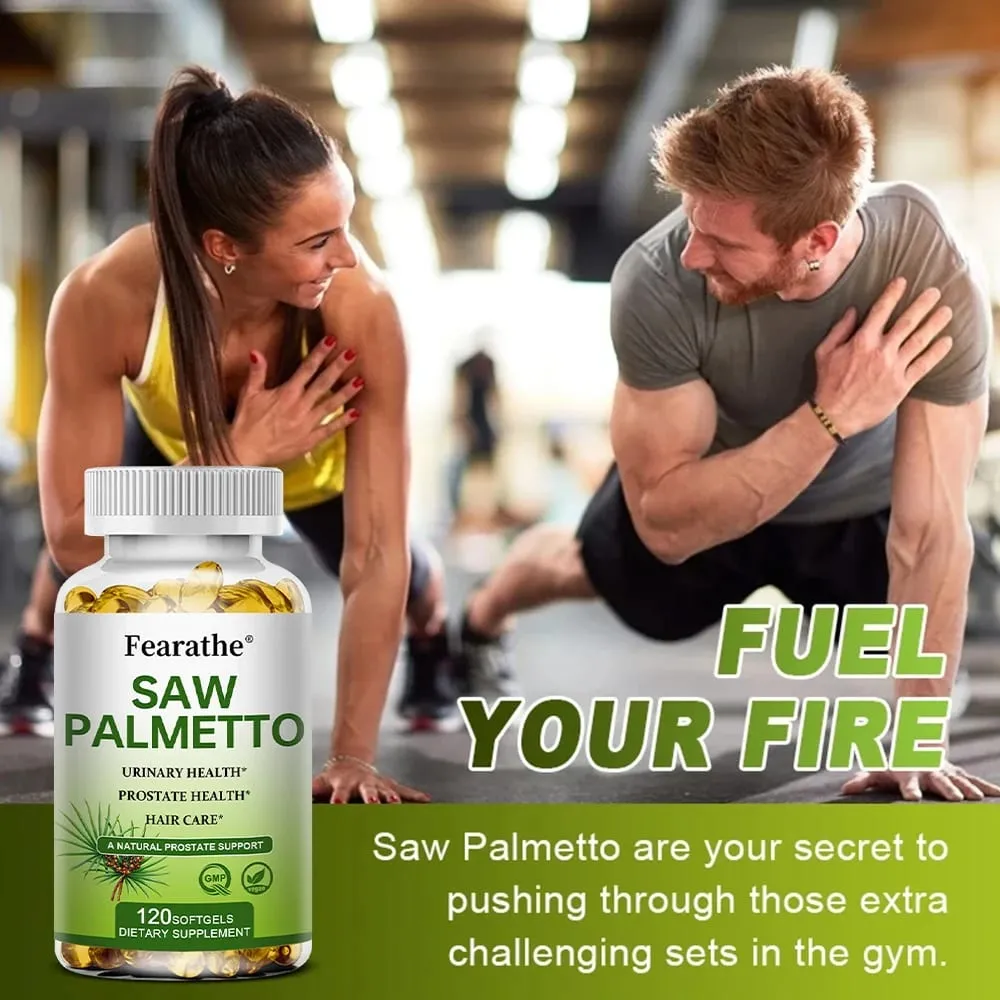 Saw Palmetto Prostate Health Supplement Promote Urary Tract Function 500mg ανά μερίδα - Vegan κάψουλες χωρίς ΓΤΟ