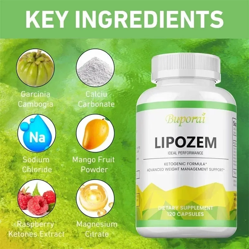 Lipozem Supplement - Weight Loss Capsules Boosts Metabolism Increases Energy and Controls Appetite