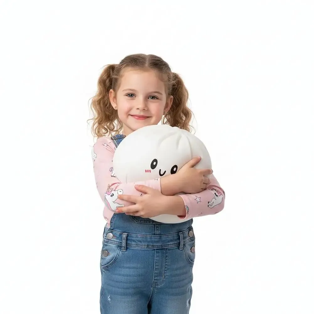 25 ס"מ לחמנייה ענקית מאודה צעצוע מרובע כופתאות כופתאות צעצוע חושים לשחרור מתח לילדים מבוגרים