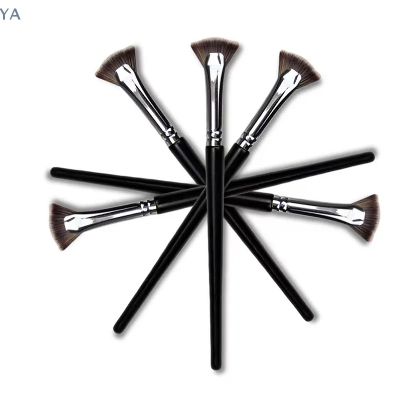 [Y] 1 Pc Waaiervormige Wimper Borstel Zacht Geen Verlies Schoonheid Wimper Make-Up Kwasten Mascara Markeerstift Poeder smudge Tool