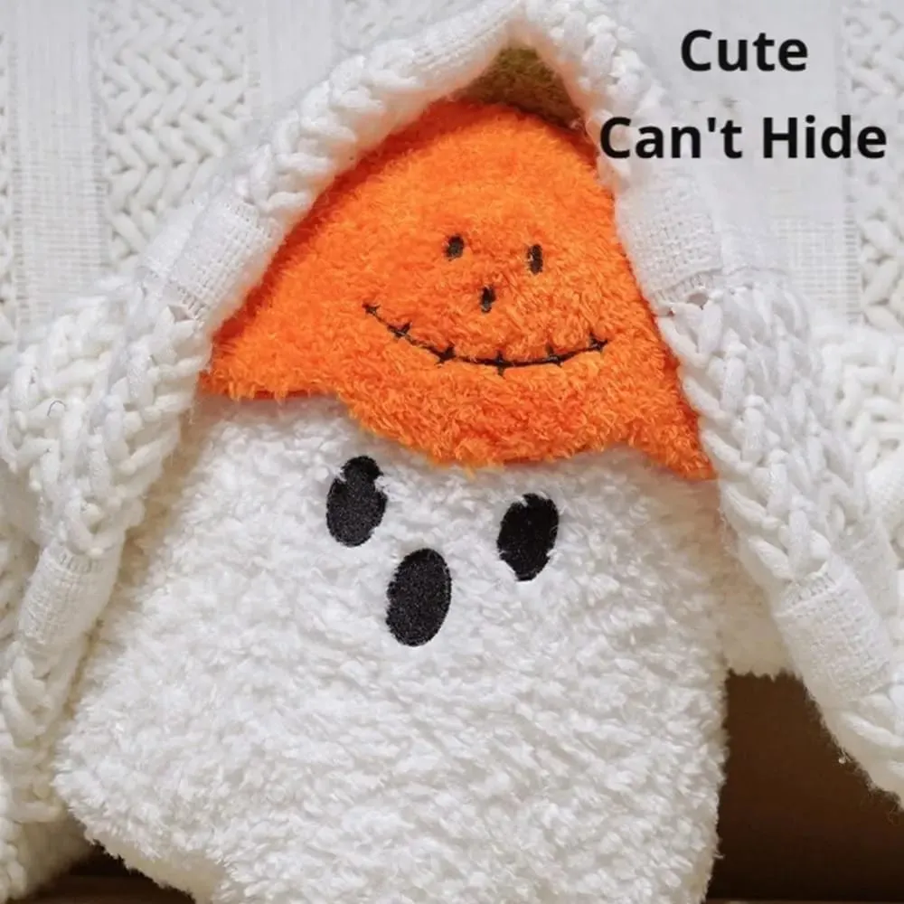 Cozy Ghost dekoratív párna ölelés párna szövet PP pamut töltelék sütőtök párna szellem Halloween téma
