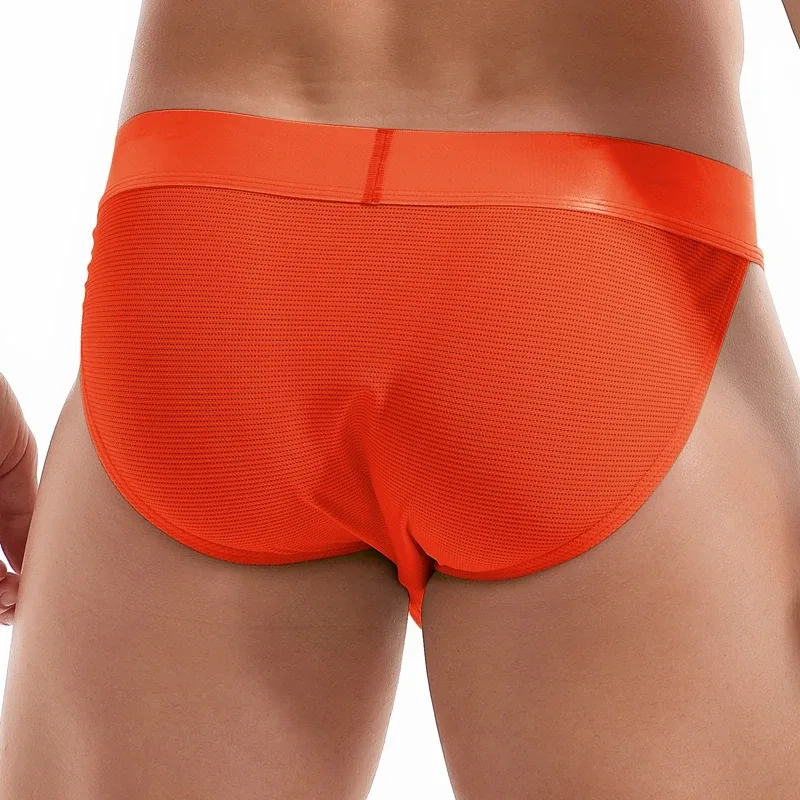 Jockmail Mans Underwear Gay Brief Nylon Mesh Sexy Low Waist Ropa Interior Hombre Letter Embroidery Sissy Panties Male Lingerie — image 17