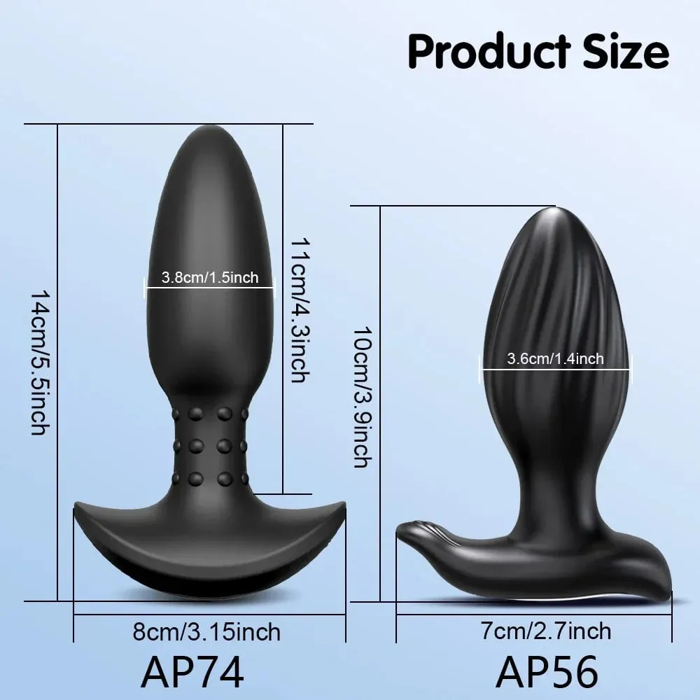APP Control Rotation Butt Plug Anal Vibrator לגברים נשים 360° Wiggle מכשיר לעיסוי ערמונית אנאלי פלאג לצעצוע מין הומוסקסואלים לגברים