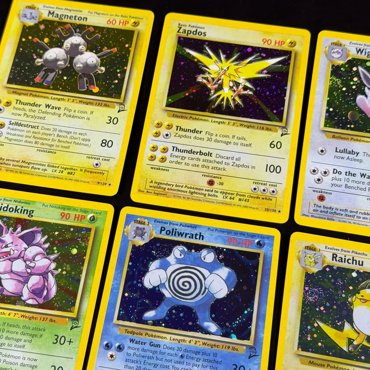 Pocket 2000 Base Set 2 OG Nostalgia Συλλεκτικό Hitmonchan Scyther Clefable Pidgeot Mewtwo Traditional Holo Proxy — image 4