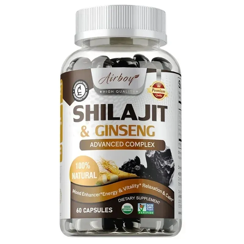 Shilajit & Ginseng - Energy & Vitality Support Improve Mental Clarity Immune Support Increase Endurance Muscle Growth — image 9