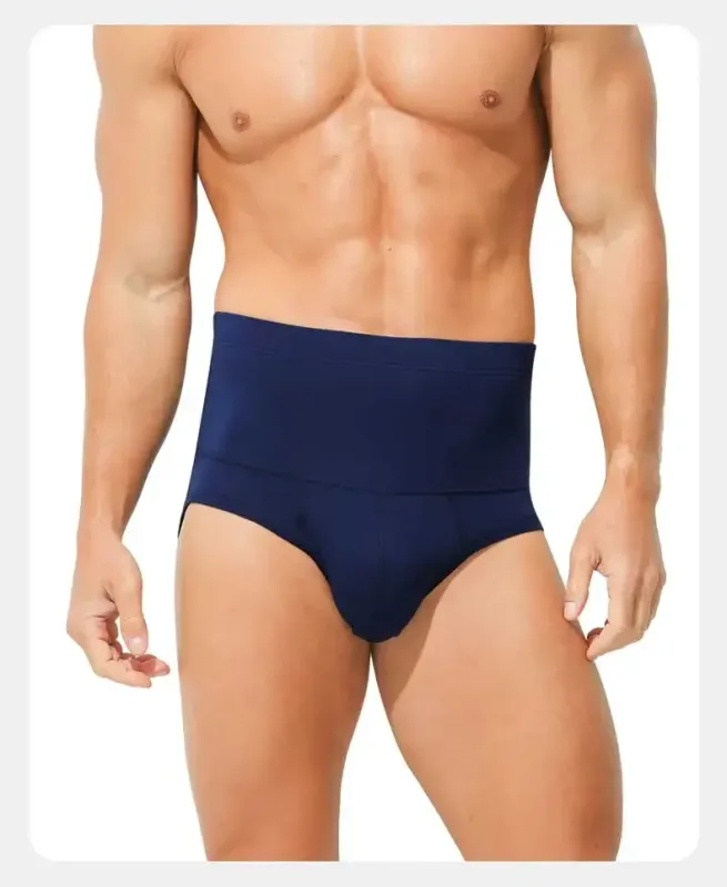 Men's High-Waist Cotton Underwear, Slim-Fitting Waist-Protecting, Plus-Size Warm Triangle Sports Briefs — image 12