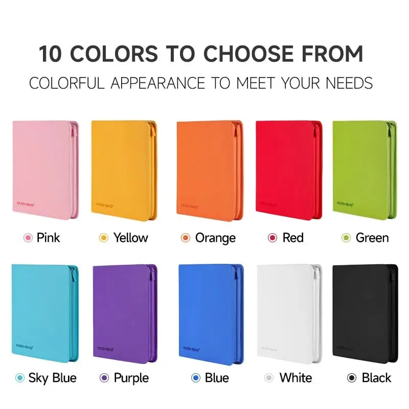 9/12 Pocket Zipper Card Binder אלבום כרטיסי מסחר כרטיס טעינת צד עמיד עבור mtg tcg עבור פוקימון עבור yugioh לכדורגל