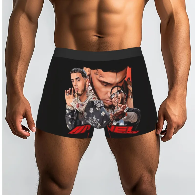 Erkek Komik A-Anuel AA İç Boxer Külot Streç Şort Külot Külot