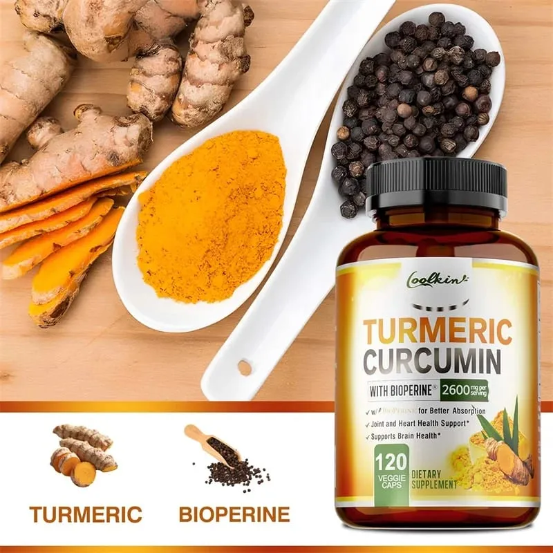 Turmeric Curcumin - Relieve joint pain promote bone growth Supports Joint Inflammation Antioxidant and Digestive Health